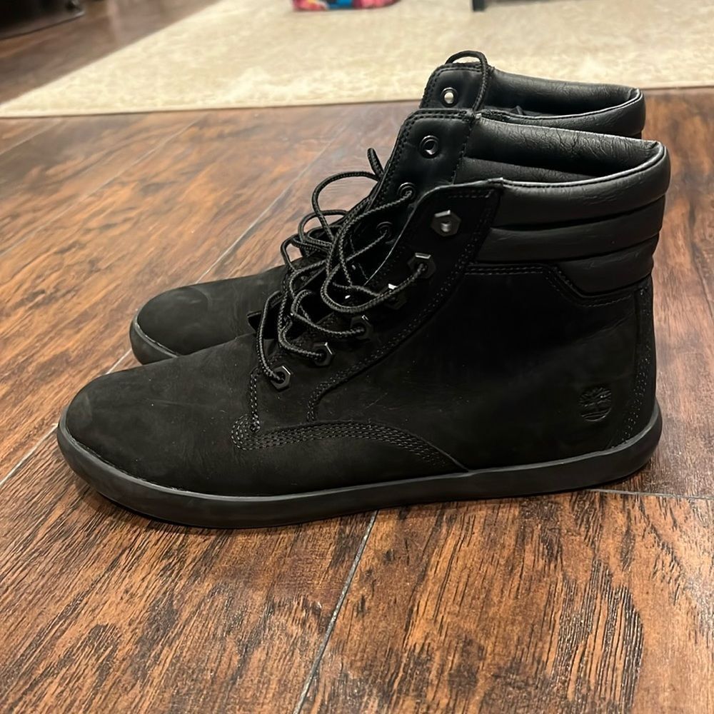 Timberland high top ortholite Boots size 10 black in EUC